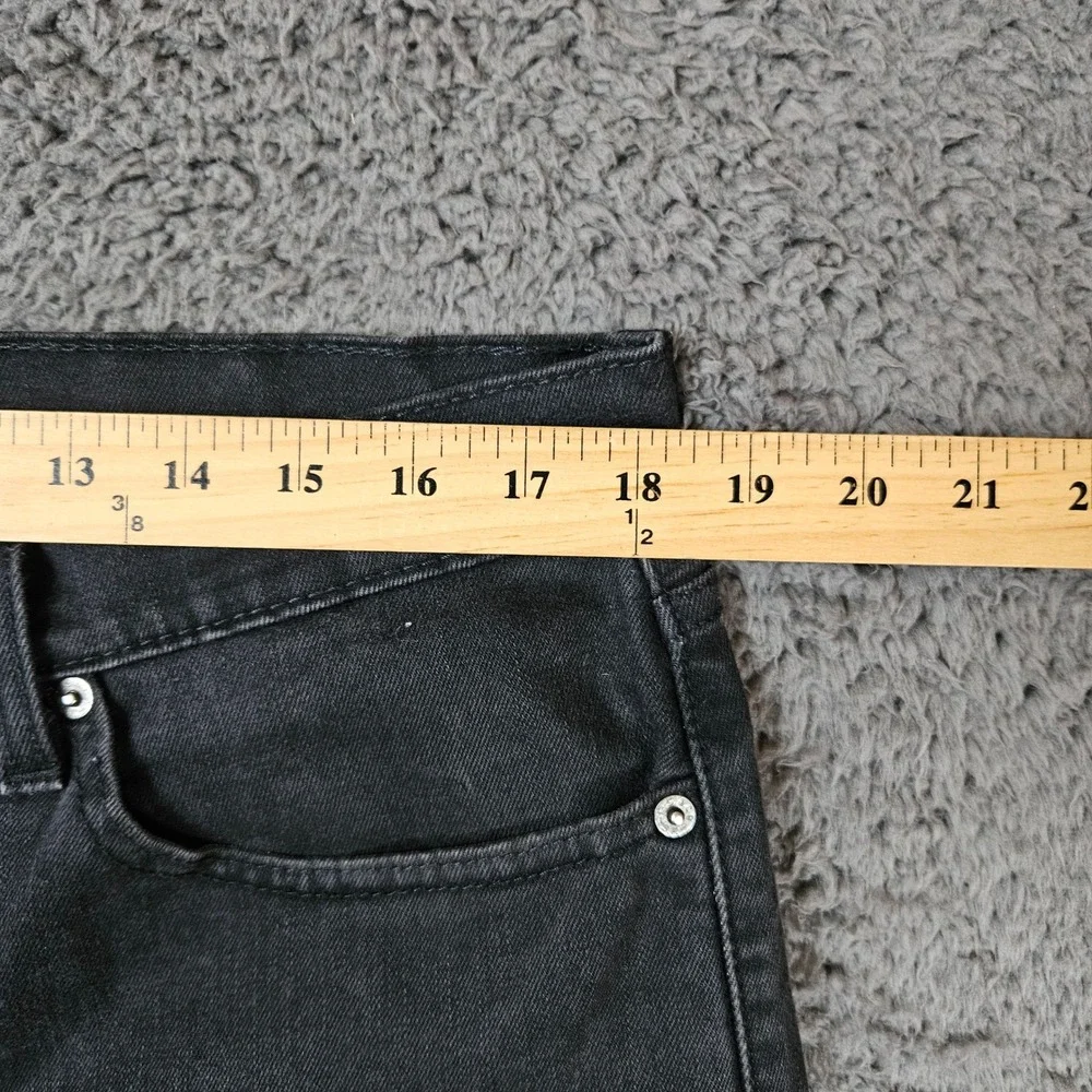 Levi's 505 Regular Fit Straight Leg Jeans Mens Black Size‎ 36x30 WaterLess